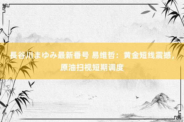 長谷川まゆみ最新番号 易维哲：黄金短线震撼，原油扫视短期调度