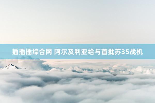 插插插综合网 阿尔及利亚给与首批苏35战机